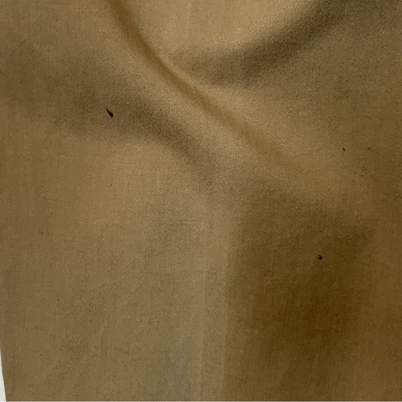 NORDSTROM Trim Straight Leg Stretch Flat Front Chino Trousers in Tan Desert - Picture 9 of 13